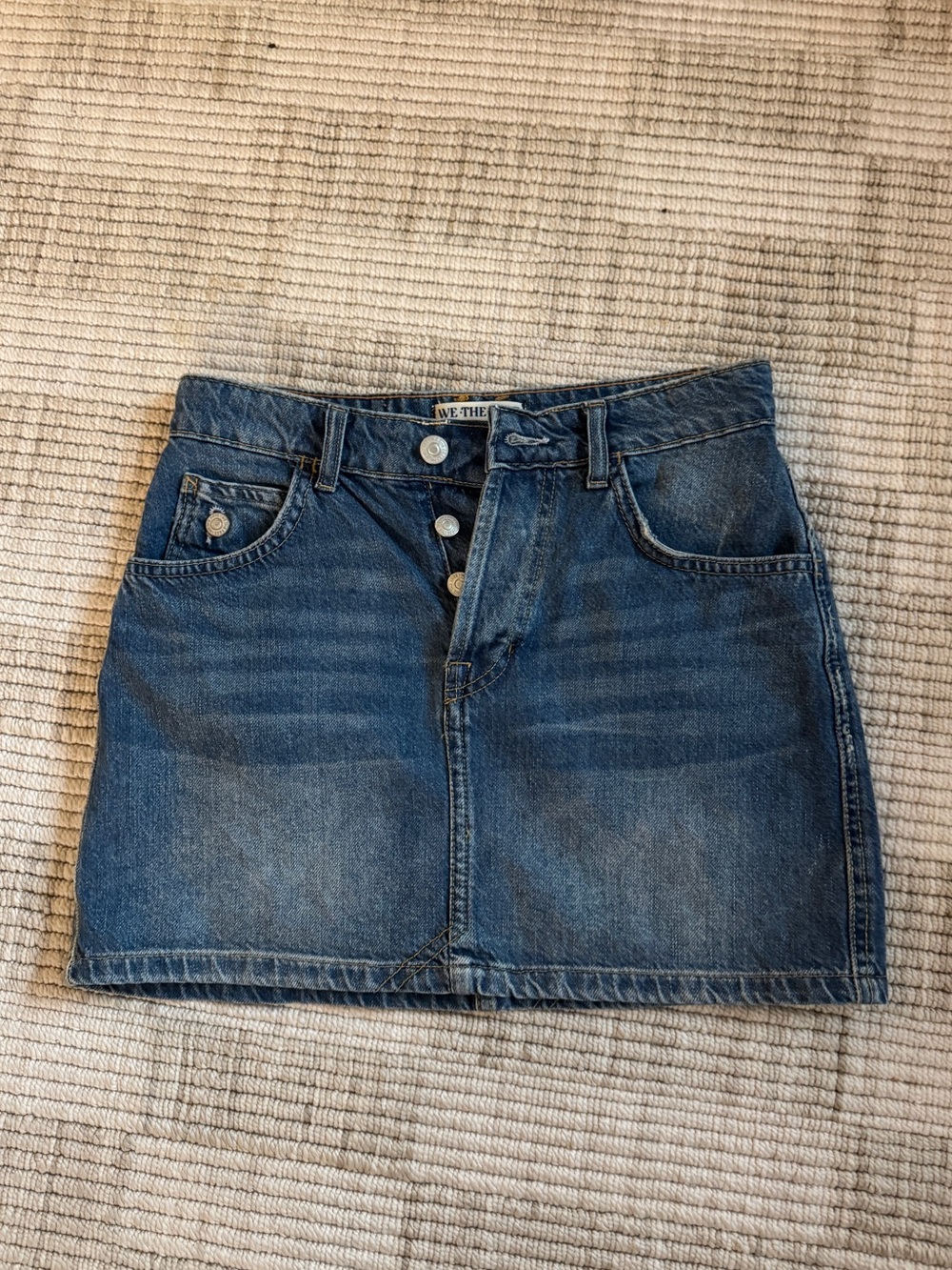 We The Free Denim Mini Skirt